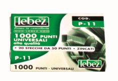 PUNTI ZINCATI 10 SCATOLINE DA 1000 PUNTI PER SPILLATRICE PUNTI 11