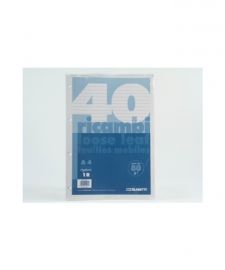 RICAMBI 40 PZ. FOGLIO A4 A RIGHE, 1R, 80gr.