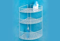 ANGOLIERA 3 PIANI BIANCO IN FILO DI FERRO