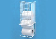 PORTAROTOLO PLASTIFICATO BIANCO 45 CM