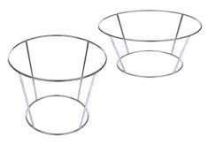 PORTAPIATTO CROMATO CM 20 X H 20