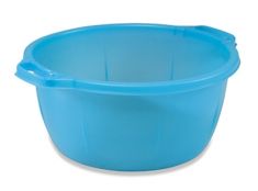 BACINELLA BOMBATA PLASTICA AZZURRO CM 50