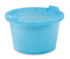 MASTELLETTO TONDO AZZURRO. MISURE DIAM CM 40 X H 23 CM