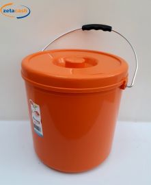 PATTUMIERA PLASTICA 15 LITRI ARANCIO