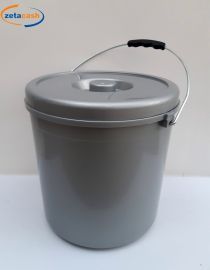 PATTUMIERA 20 LITRI GRIGIO IN PLASTICA