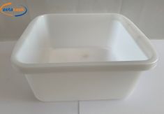 BACINELLA QUADRATA IN POLIETILENE NEUTRA FUTURA CM. 34