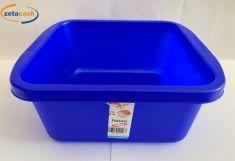 BACINELLA PLASTICA QUADRATA FUTURA CM. 34 BLU