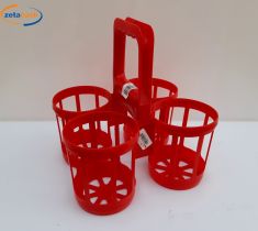PORTA BOTTIGLIE ROSSO 4 POSTI 2 LITRI
