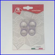 SALVAMANIGLIA AD ANELLO 2 PZ TRASPARENTE