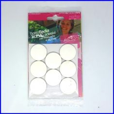 SOTTOSEDIA IN PVC 8 PZ. BIANCO PER MOQUETTE E TAPPETI D. 3