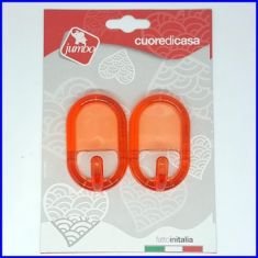GANCI PER STROFINACCI COLORATI TRASPARENTI 2 PEZZI