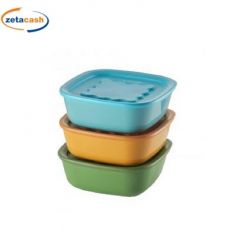 CONTENTORI PLASTICA 3 PEZZI QUADRATI COLORATI GUZZINI