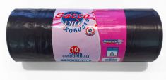 SACCHI PATTUMIERA CONDOMINIALI 110 LITRI NERI IN PLASTICA