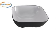 INSALATIERA IN PLASTICA LINEA DIVA ANTRACITE CM 24X24X11