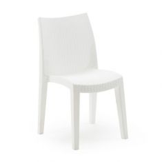 POLTRONA LADY IMPILABILE BIANCA RATTAN