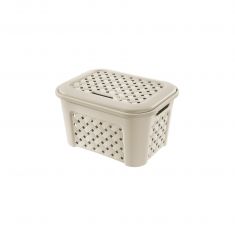 CESTINO PORTA BIANCHERIA ARIANNA CON COPERCHIO ANGORA