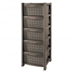 CASSETTIERA ARIANNA 5 CASSETTI WENGE