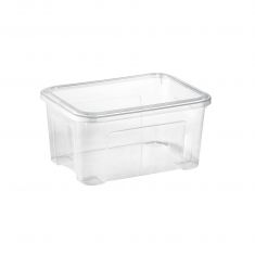 COMBI BOX CON COPERCHIO A SCATTO 13 LT TRASPARENTE