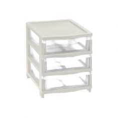 CASSETTIERA COVER LINE 3 CASSETTI BASSI PANNA