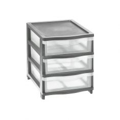 CASSETTIERA COVER LINE 3 CASSETTI BASSI GRAFITE