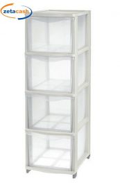 CASSETTIERA 4 CASSETTI COVER LINE CREMA