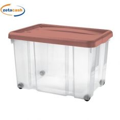 PUZZLE BOX 60 LT CON COPERCHIO ROSSO A SCATTO