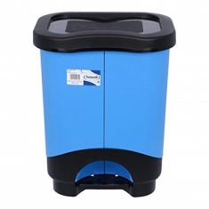 PATTUMIERA DIFFERENZIATA 2 SCOMPARTI AZZURRA