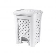 PATTUMIERA ARIANNA A PEDALE 18 LITRI BIANCO