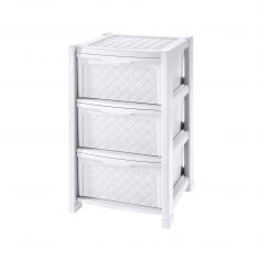 CASSETTIERA ARIANNA 3 CASSETTI BIANCO