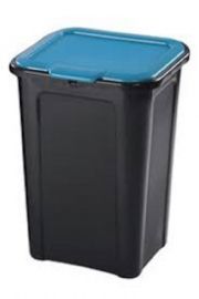 PATTUMIERA COVER LINE 44 LT NERO AZZURRO