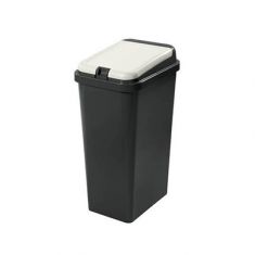 PATTUMIERA IN PLASTICA CON COPERCHIO BIANCO COMPONIBILE