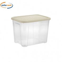 COMBI BOX 18L COPERCHIO ARIANNA TRASPARENTE/PANNA