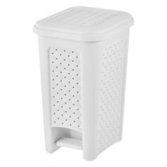 PATTUMIERA A PEDALE BIANCA 8 LITRI