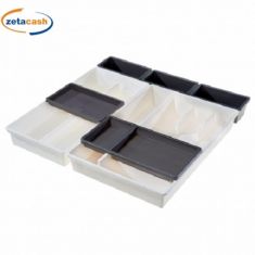 SET 7 PEZZI PORTAPOSATE BELLA 60X60CM BIANCO GRIGIO