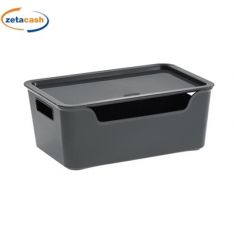 BOX BELLA XL COPERCHIO GRIGIO H11X28X18CM