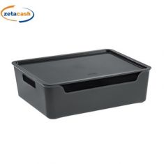 BOX BELLA XXL COPERCHIO GRIGIO H11X36X28 CM