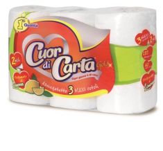 ASCIUGATUTTO 3 ROTOLI CUOR DI CARTA