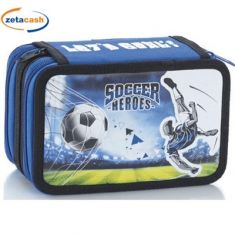 ASTUCCIO CON 3 ZIP NERO BLU COMPLETO 37 PEZZI