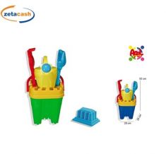 SECCHIELLO A FORMA DI CASTELLO CON ACCESSORI