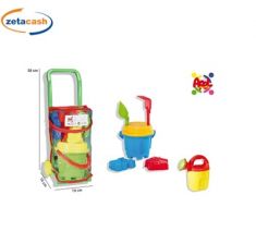 CARRELLO PORTA SPESA CON 5 ACCESSORI MARE