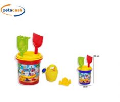 SECCHIO IN PLASTICA CON INNAFFIATOIO IN RETE