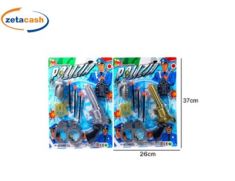 SET POLIZIA CON PISTOLA E ACCESSORI