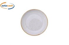 PIATTO PIANO IN PORCELLANA BIANCO DIAM CM 20