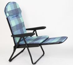 SEDIA SDRAIO IN METALLO 6 POSIZIONI CON MANICI PLASTICA