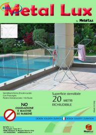 STENDIBIANCHERIA IN FERRO ZINCRO-CROMATO 20 MT STESURA