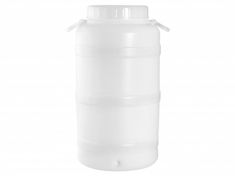 FUSTO IN PLASTICA BIANCO CON BOCCA LARGA 50 LITRI