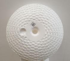 BASE PER OMBRELLONI BIANCO IN RATTAN