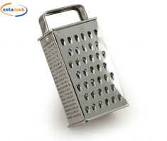 GRATTUGIA IN ACCIAIO INOX 4 LATI 18 CM.