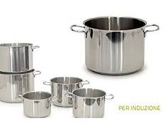 PENTOLA IN ACCIAIO DIAM 22 PER INDUZIONE