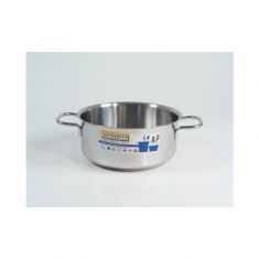 CASSERUOLA FONDA IN ACCIAIO INOX DIAM 18 CM